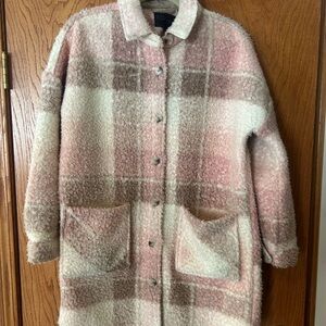 RD Style Pink and Cream Teddy Jacket